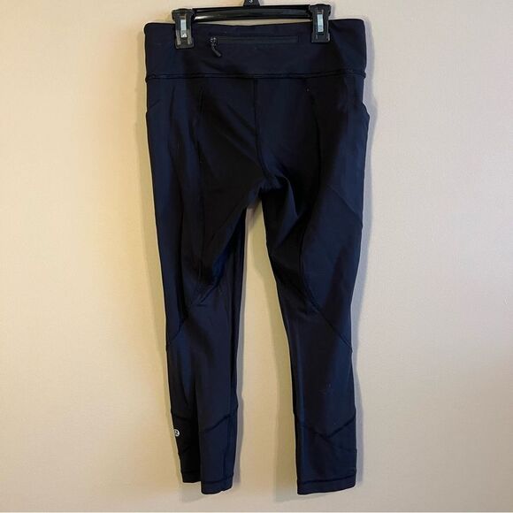 Lululemon Black Pace Rival Crop Full-On Luxtreme 6 - Picture 8 of 14